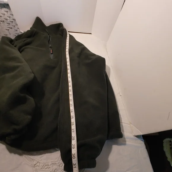 Colo Reversible Pullover 1/4 Zip up Men's Coat Sweater Size XL Navy Green - Picture 12 of 13